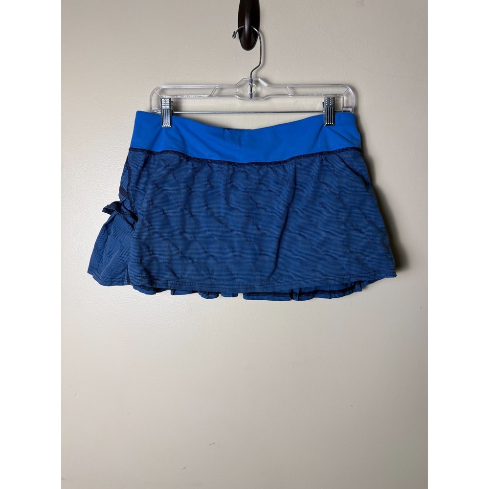 Lululemon Athletic Tennis Skirt Skort Pleated Ruffled Tiered Womens 10 Stretch
